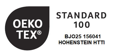 This item is OEKO-TEX®  Standard 100 certified