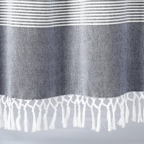 16T004812 TUCKER STRIPE YARN DYED COTTON KNOTTED TASSEL NAVY WINDOW PANEL 40X84 PAIR 848742090916 ALT 4 f6b35544 d118 435d ab7d 80ed860e5bbe