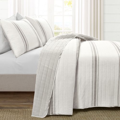 16T006287 FARMHOUSE STRIPE 3 PC GRAY QUILT FULL QUEEN 194938005487 ALT 1 7f4f42b8 f049 4a9b bc2a 83b226f95b6e