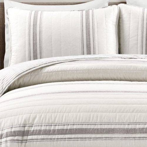 16T006287 FARMHOUSE STRIPE 3 PC GRAY QUILT FULL QUEEN 194938005487 ALT 2 d9f85116 c6cb 4df2 88f3 f8357fed9eba