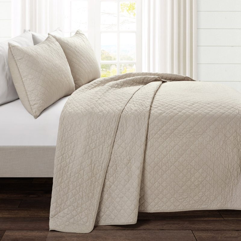 16T006683 AVA DIAMOND OVERSIZED COTTON 3 PC NEUTRAL QUILT FULL QUEEN 194938010078 ALT 1 826bc4bd c7ee 44d1 a147 dd7f7a3ef7ba