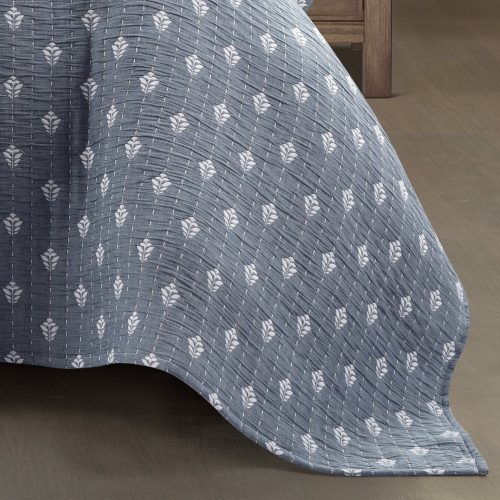 16T006704 HYGGE KANTHA PICK STITCH YARN DYED COTTON JACQUARD 3 PC NAVY OFF WHITE QUILT FULL QUEEN 194938010283 ALT 4 955de3bc eae2 415f b6a4 8dd1605d935c