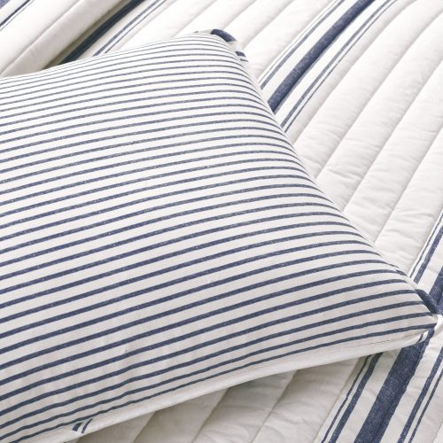 16T007659 FARMHOUSE STRIPE 3 PC NAVY QUILT FULL QUEEN 194938020336 ALT 5 5f6efedc c1f5 4d08 a57f c6da203baef5