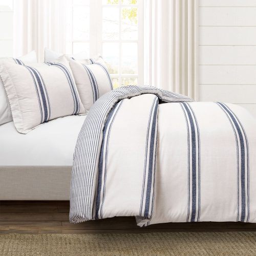 21T011001 FARMHOUSE STRIPE 3 PC NAVY DUVET FULL QUEEN 194938037419 ALT 1 449b5180 8778 46ae a4ab d1216c2ea6fb