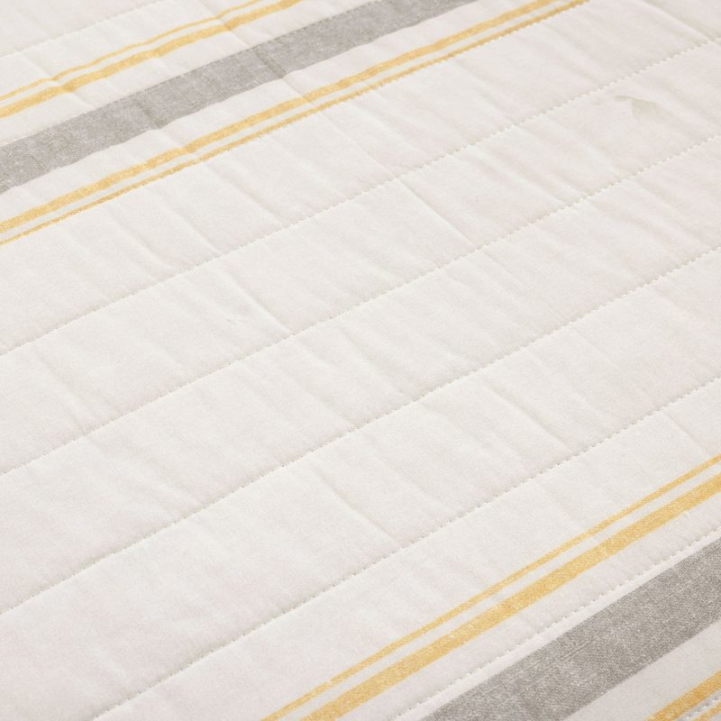 21T011011 FARMHOUSE STRIPE 3 PC YELLOW GRAY QUILT FULL QUEEN 194938037518 ALT 2 71c86051 2f88 4a05 9df3 7022c3bc5322