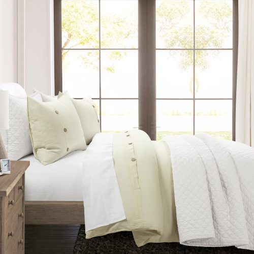 21T011211 BELGIAN FLAX 3 PC IVORY DUVET FULL QUEEN 194938039802 a02dfb7a 2be7 4e98 812a c5817d286b41