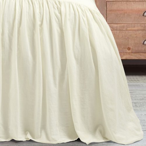 21T011219 BELGIAN FLAX 3 PC IVORY BEDSPREAD FULL QUEEN 194938039888 ALT 3 293a3538 ce18 4905 a49f 1dc21037cc41