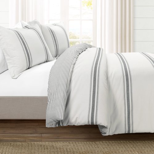 21T011743 FARMHOUSE STRIPE 3 PC DARK GRAY DUVET FULL QUEEN 194938031691 ALT 1 0c75e49a 51be 4a46 9dba 31673b62bdb6