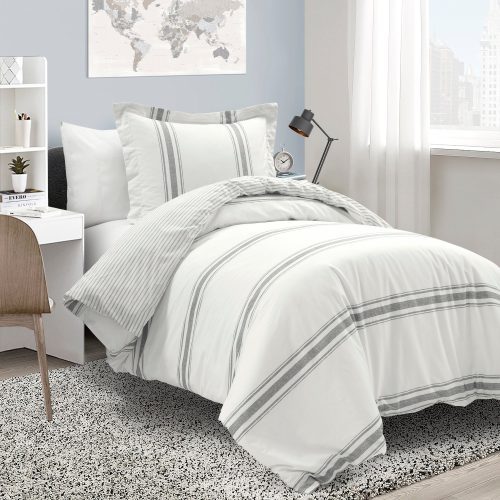 21T011762 FARMHOUSE STRIPE 2 PC DARK GRAY DUVET COVER TWIN XL 194938043267 7b8c3d63 d168 4da5 ba98 5a9e64b5025a