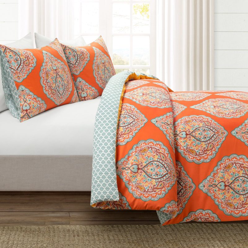 21T011799 HARLEY 3 PC TANGERINE DUVET COVER FULL QUEEN 194938043632 ALT 1 15769c83 3aa4 43f0 8de5 55e53a75f3bb