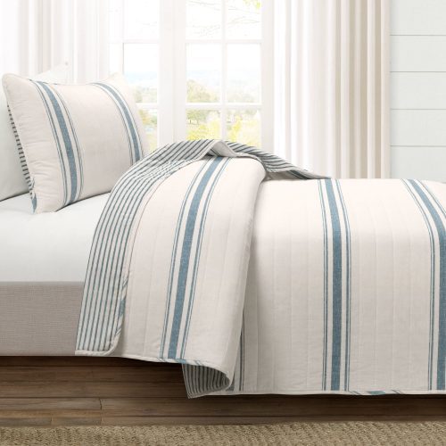 21T011904 FARMHOUSE STRIPE 2 PC BLUE QUILT TWIN XL 194938044660 ALT 1 56d1e3d8 ca2a 4183 8ffb 1da3e9b08daf