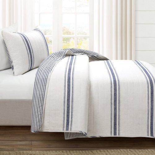 21T011906 FARMHOUSE STRIPE 2 PC NAVY QUILT TWIN XL 194938044684 ALT 1 097af06e 8d99 4df8 9589 5c00083166a3