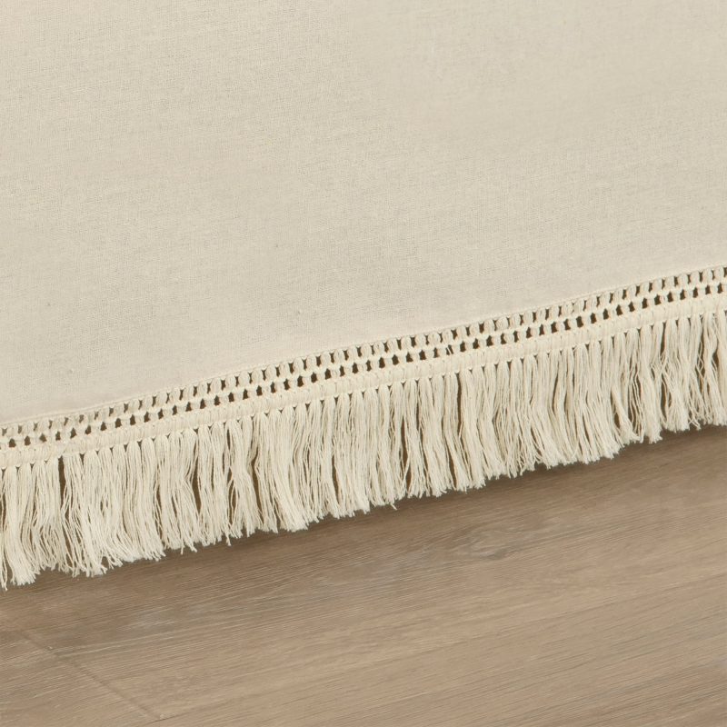 21T013963 BOHO FRINGE SINGLE NEUTRAL BEDSKIRT KING 194938060073 ALT 2