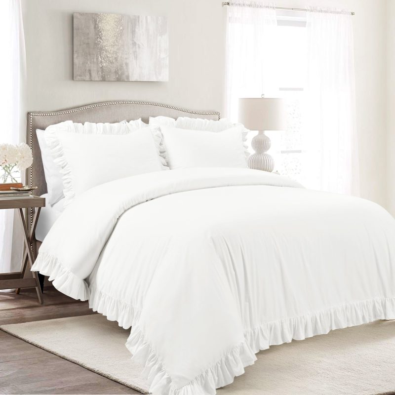 21T014306 REYNA 3 PC PURE WHITE DUVET COVER KING 194938062718 22341b93 afe9 453c ac05 9f2ed97775a1