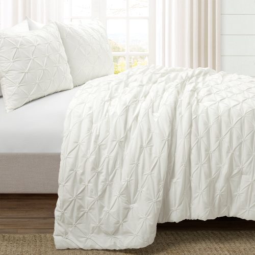 21T014321 RAVELLO PINTUCK 3 PC WHITE COMFORTER FULL QUEEN 194938062848 ALT 1 c88347f6 7984 4191 b6c7 5e6514ba4908