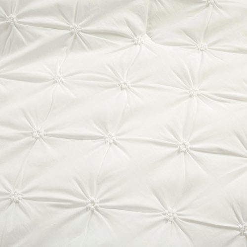 21T014321 RAVELLO PINTUCK 3 PC WHITE COMFORTER FULL QUEEN 194938062848 ALT 2 96a5641d 8dc9 425a 852a b752289ea7de