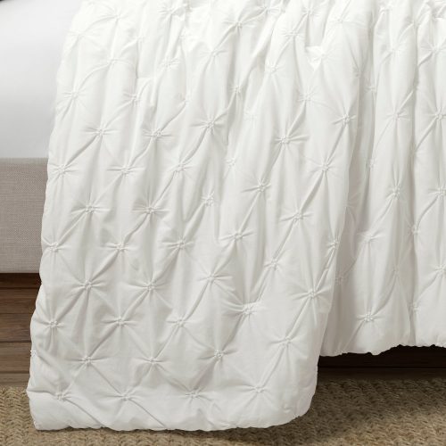 21T014321 RAVELLO PINTUCK 3 PC WHITE COMFORTER FULL QUEEN 194938062848 ALT 3 9ddc8277 9ae2 4f1e 9122 a62e5ecea575