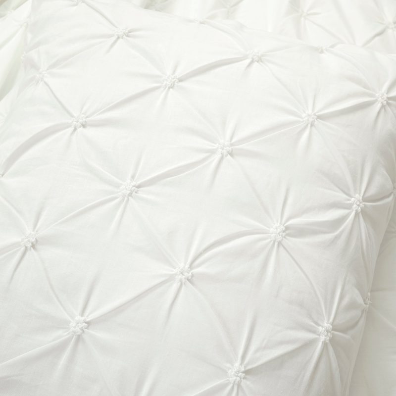 21T014321 RAVELLO PINTUCK 3 PC WHITE COMFORTER FULL QUEEN 194938062848 ALT 4 38d750ee 3732 493f 9104 5501b118b737