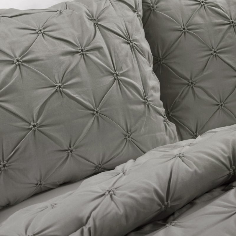 21T014324 RAVELLO PINTUCK 3 PC GRAY COMFORTER KING CAL KING 194938062879 ALT 4 fabba3bf 5e9a 4435 a7d4 f31378214d0d