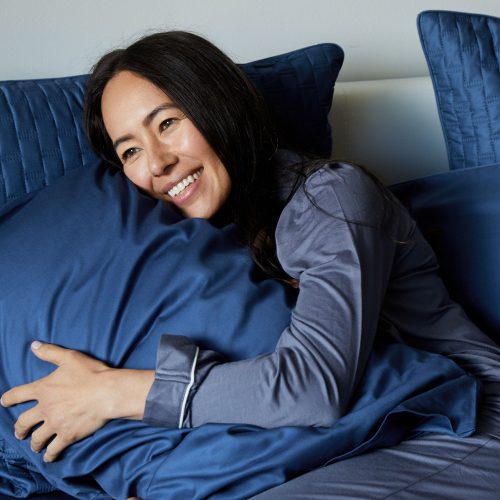 Bamboo Pillowcase Indigo 4