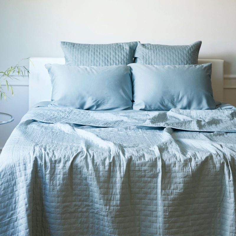 Bamboo Quilted Coverlet Sky 1 1