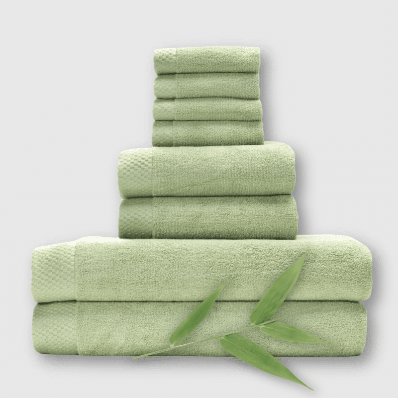 GreenBamboo8pcTowelset