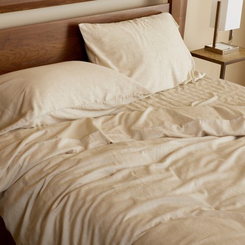 Melange Sheet Set Sand 1