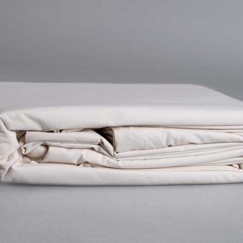 Organic percale duvet cover ivory 002 1