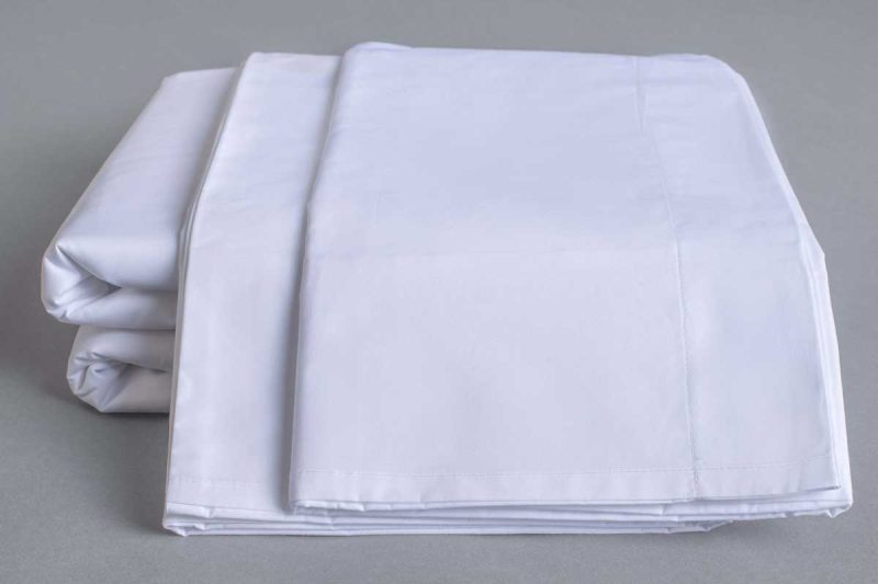 Organic percale duvet cover white 001 1