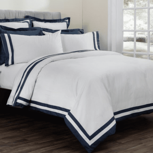 Downright  Villanova 300 TC Sateen Duvet Cover - Natural Linens