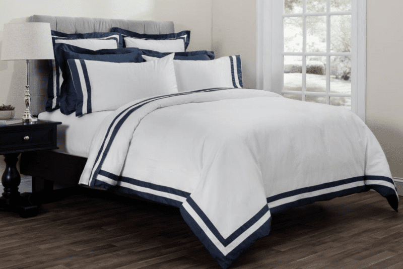 Downright  Villanova 300 TC Sateen Duvet Cover - Natural Linens