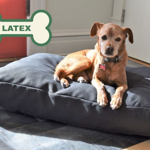 Bean Products Premium Hemp Dog Bed - Latex Filling - Natural Linens