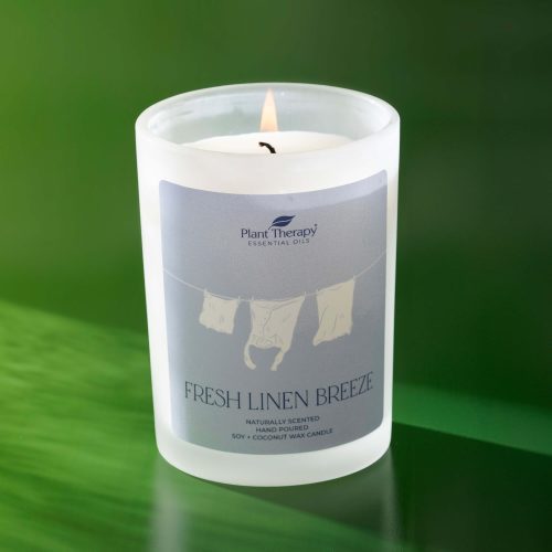 fresh linen breeze candle lifestyle