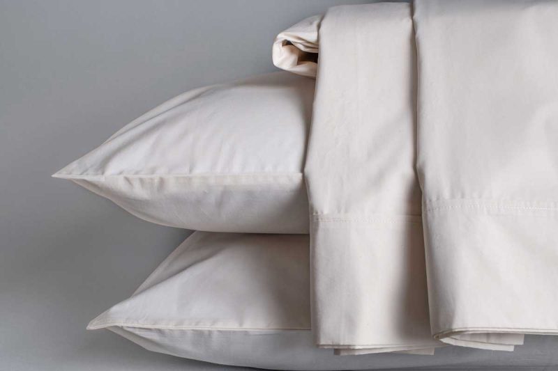 organic percale sheets ivory 001 1