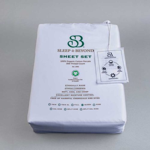 organic percale sheets white 001 1